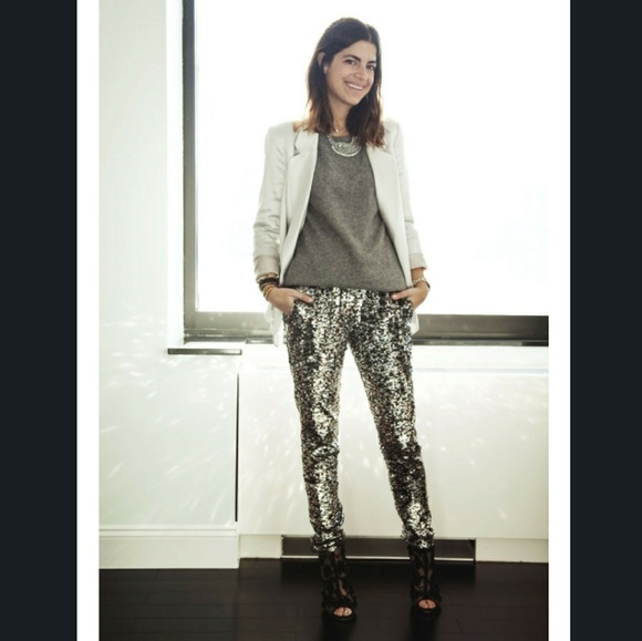 ❌SOLD Silver Sequin Boutique Pewter Leggings - Picture 7 of 7